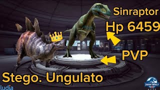 PVP 💥batallas en la playa💥 sinraptor hp 6459 JURASSIC WORLD ALIVE 3529 Italian Apex [upl. by Zachery]