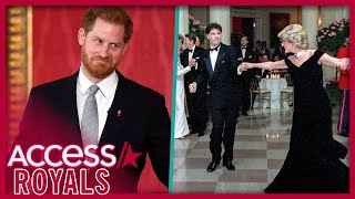 Prince Harry Jokes About John Travoltas Dance w Princess Diana [upl. by Eunice225]