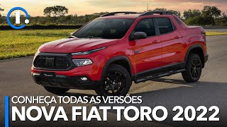 Nova Fiat Toro 2022 veja os detalhes de cada versão e preços  MOTOR1COM [upl. by Acemahs]