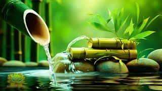 Relaxing Bamboo Piano Music amp Water Sounds  Bamboo Calming Music Meditation Music Nature Sounds [upl. by Nyrmak]