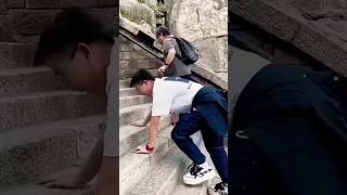 Can You Climb 7000 Steps to the Top of Mount Tai😱 shorts facts [upl. by Hinkle]