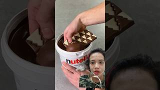 Nutella n Dairy Milk Chocolate chocolate asmr satisfying nutella asmreating dairymilk shorts [upl. by Yelnahs]