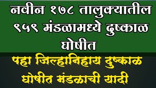 महाराष्ट्रामध्ये नवीन दुष्काळग्रस्त मंडळे घोषीत dushkal 2023 [upl. by Cartan]