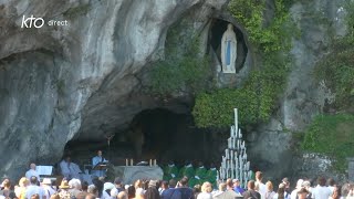 Messe de 10h à Lourdes du 11 août 2024 [upl. by Silverts283]