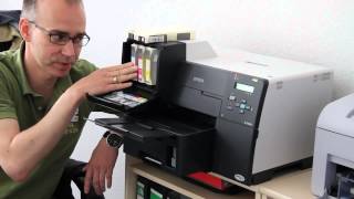 Epson Druckerpatronen wechseln beim Epson B300 B310 B500 B510 [upl. by Vedi177]