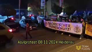 Asylprotest am 08112024 in Heidenhau wegen einer erneuten Messerattacke auf einen Rentner [upl. by Chaing673]