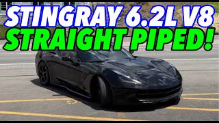 2015 Chevy Corvette Stingray 62L V8 w STRAIGHT PIPES [upl. by Rfinnej]