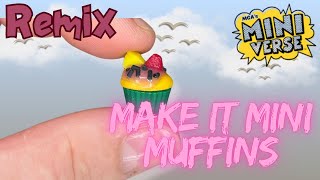 Miniverse make it Mini Birthday Wir machen verschiedene leckere Geburtstags Muffins😋DIYRemix [upl. by Oibirot]