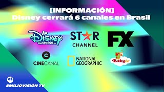 INFORMACIÓN Disney cerrará 6 canales en Brasil [upl. by Kinnon70]