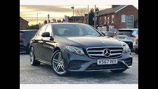 Used MercedesBenz E Class 20 E220d AMG Line GTronic Euro 6  Motor Match Stockport [upl. by Eduardo]