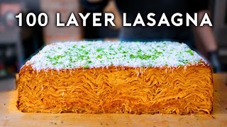 100 Layer Lasagna  Anything With Alvin [upl. by Ketti]