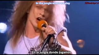 Guns N Roses  Welcome To The Jungle Lyrics y Subtitulos en Español [upl. by Caesar]