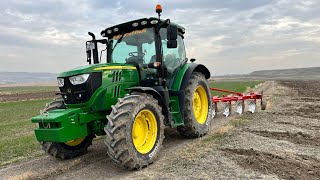 JOHN DEERE 6120R 614 New Holland Td85d 414 ile pulluk sürümündeyiz ERDOĞAN TARIM [upl. by Norab]