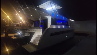 SunPower Yachts 44 Solar Electric Illuminating Night Cruises  EcoFriendly Luxury [upl. by Harras713]