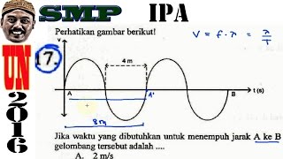 un smp 2016 ipa kecepatan gelombang  no 17 [upl. by Amandy]