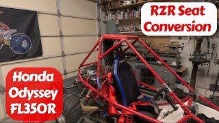 Honda Odyssey FL350  RZR Seat Swap and Seat Harness Upgrade [upl. by Seluj537]