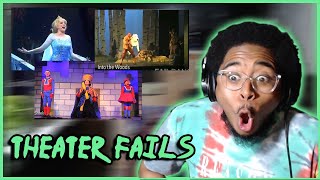 BEST THEATRE FAILS FALLS MISHAPS AND BLOOPERS COMPILATION REACTION [upl. by Anitsud904]