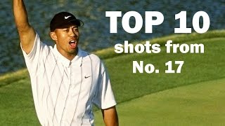 Top 10 alltime shots from the 17th hole at TPC Sawgrass [upl. by Mallorie]