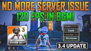 😍No More Server Problem In 34 Update  Official 120 Fps is Here  Crash Problem In 34 Update [upl. by Paul]