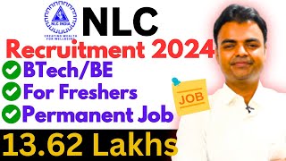 NLC Recruitment 2024 Salary 1362 Lakhs Latest Govt Jobs Vacancy 2024 [upl. by Dotson]