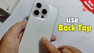 How to use Back Tap on iPhone  Full Guide [upl. by Arammat]