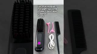 Wireless Hair straightener hairstyle hair haircare beauty haircut viralreels [upl. by Anin]