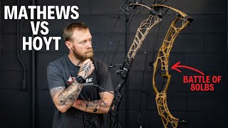 80lb Mathews Lift 33 vs Hoyt Alpha X 33  Bow Review [upl. by Ayotak]