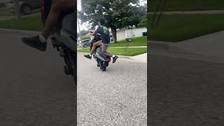 Wheelies on scooter 🛵 [upl. by Suhpoelc]