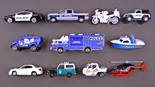 Police Cars for Kids 1 Best Toddler Learning Police Cars Trucks Police Vehicles for Children [upl. by Kania674]