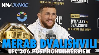 Merab Dvalishvili Forgives Sean OMalley Talks Tim Welch Herb Dean Umar Nurmagomedov  UFC 306 [upl. by Fugazy203]