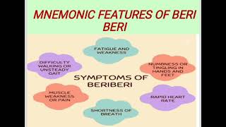 MNEMONIC FEATURES OF BERI BERImedicinelectures medicineeducationtalks indianmedicallecture [upl. by Lucilia]