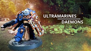 Space Marines vs Chaos Daemons  10th Edition Warhammer 40k Battle Report warhammer40k [upl. by Ecaroh]