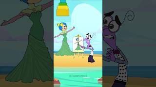 Help Disgust choose her body parts in the beach  Inside Out 2 [upl. by Schilling]