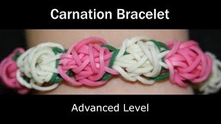 Rainbow Loom® Carnation Bracelet [upl. by Halimaj]