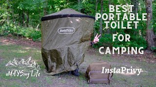 Best camping toilet wprivacy tent for overlanding or simply in an emergency Instaprivy [upl. by Flemming]