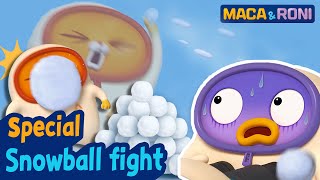 MACAampRONI ★Special★ Snowball Fight  Macaandroni Channel [upl. by Cecily]