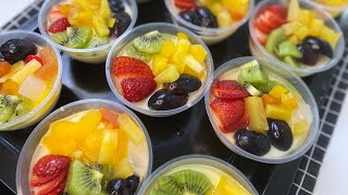 Puding Buah  Agaragar Buah  Fruit Pudding Dessert Selling Ideas [upl. by Eillit]