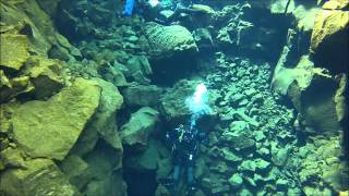 Diving Silfra Rift in Iceland with DIVEIS [upl. by Halbeib]