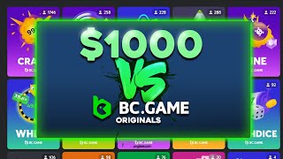 I DEPOSITED 1000 AGAINST BC GAME ORIGINALS PROFIT [upl. by Nortna]