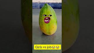 Girls vs job😂😂Thethar puns comedyaalupyaj [upl. by Pulchia]