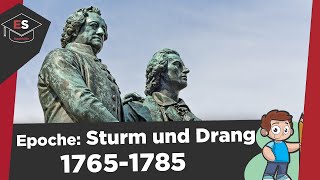 Literaturepoche Sturm und Drang 17651785  Vertreter Themen Motive  Sturm und Drang erklärt [upl. by Lederer755]