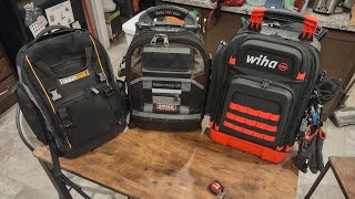 Wiha vs Veto Pro Pac LT vs Toughbuilt Tool Backpacks [upl. by Anaillil]