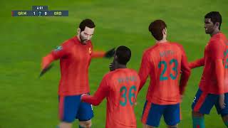 Quevilly Rouen Métropole VS Grenoble Foot pes 21 gameplay [upl. by Elleinnod570]