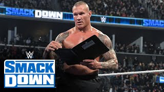 FULL SEGMENT – Randy Orton officially signs with SmackDown SmackDown highlights Dec 1 2023 [upl. by Orsola]