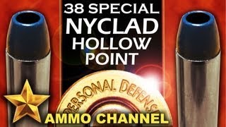 AMMOTEST 38 Special Nyclad Hollow Point Self Defense vs Lead Cast Bullet in Ruger SP101 [upl. by Mogerly]