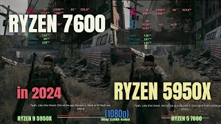 Ryzen 7600 vs Ryzen 5950x in 2024 [upl. by Northrup]