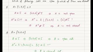 Lec 3 Part 1 Open and Closed Sets in Topology [upl. by Ely]