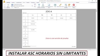 Instalar ASC HORARIOS con todas sus funcionalidades [upl. by Sulamith]