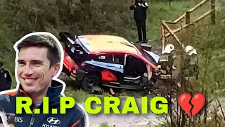 CRAIG BREEN CRASH RALLY CROATIA  RIP CRAIG💔 [upl. by Shellie]