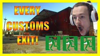 Escape From Tarkov Customs ExtractionExit Guide EVERY EXIT IN ONE VIDEO 2021 EFT [upl. by Sirromal]